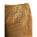 Willi Smith Vintage Women's Pants Beige Leather size 10 western 70's lattice Photo 10
