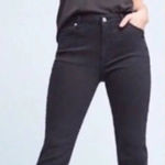 Anthropologie Jeans Pilcro High Rise Crop Flare Studded Denim Black Size 29 Photo 0