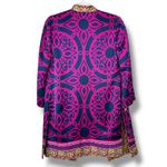 Chico's NWOT Satin Paisley Printed Reversible Open Front Kimono Duster Jacket Photo 7