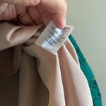 J.Crew Lace Green Nude Lined Midi Pleated Skirt W Photo 4