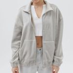 Urban Outfitters ‘Sophia’ plush fleece zip front jacket L Photo 1