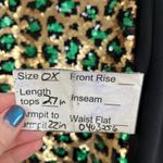 Michael Kors Michael Sequin Gold and Green Leopard Print Black Sweatshirt 0X Photo 9