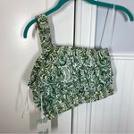 Tuckernuck Hyacinth House Green Floral Gina Crop Top Size Large vacation beach Photo 5