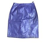 Vintage Like New Cheyenne Grape Purple 100% Leather Pencil Skirt size 13/14 Purple Photo 8