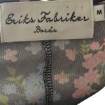 Eriks Fabriker Floral Print Midi Dress Sandra Smock Dress Long Sleeve M Feminine Black Size M Photo 6