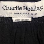 Anthropologie Charlie Holiday  Dress Womens Tiered Priscilla Maxi Black Boho SZ 2 Photo 8