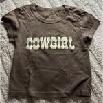Brandy Melville John Galt Baby Tee cowgirl Photo 0
