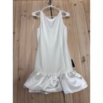 Lulus NWT  Superb Aura White Ruffled Drop Waist Mini Dress Cocktail Party Size S Photo 1