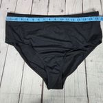 Salt & Cove Plus Size Ribbed High Waist Bikini Bottom in Black 1 NWT Photo 6