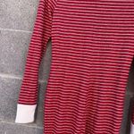 Abercrombie & Fitch Red White Striped Thermal Henley Buttondown Pajamas Photo 3