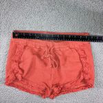 ban.jara Shorts Women Medium Fringe Trim Drawstring Waist Boho Beach Festival Orange Photo 2