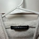Brandy Melville Grey Ribbed Zip Up Photo 3