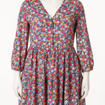 Gap  Floral Babydoll Dress Womens‎ XL Multicolor Boho Prairie Cottagecore Photo 0