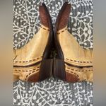 Stallion hand tooled leather zorro ankle cowboy boots Tan Size 7 Photo 7