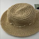 H&M  Natural Straw Hat with Shell Detail Photo 10