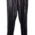 WHISTLES Sequin High‎ Waist Leggings Sz 6 Black Photo 0