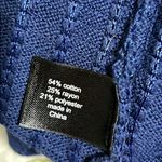 Lane Bryant   plus size 18/20 blue knit peplum shirt jacket zip front 3/4 sleeves Photo 7