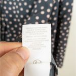 BODEN Grey Pink Polka Dot Boho Bell Sleeve Top Women's UK 14 US 10 Gray Photo 5