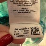 Columbia Racerback Tank Top Light Aqua w/ Ombré Granite Pattern to Dark Aqua Med Photo 1