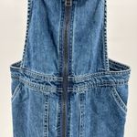 Dickies  denim zip front denim overall dress jumper M mini Y2K Jean casual Photo 2