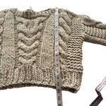 Free People Cozy Cabin Sweater Chunky Knit Cropped Small Photo 11