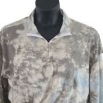 Abound NWOT  Women’s Multicolor Tie-Dye Partial Zip Cropped Sweatshirt Size Large Photo 2