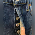 RE/DONE NWT  size 90’s high rise size 24 midnight blue. 27” inseam ankle crop Photo 3