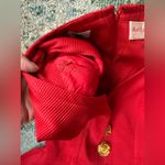 Vintage Riff’s custom red rosette button dress, size small Photo 10