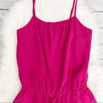 Joie  Silk Fuchsia Romper Photo 1