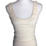 Soprano  Ivory Layered Lace Bodycon Tank Dress Photo 1