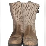 Sorel Major Pull-On Perforated Boot Grey Leather Suede Moto Boots size 7.5 Photo 12