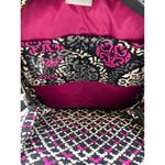 Vera Bradley  Canterberry Magenta Women's Black Pink Floral Back Pack SKU 6090 Photo 8