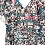 LULUS Charmed I’m Sure Green Floral Print Front Back V Photo 11