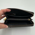 Fossil  Black Leather Full Zip Around Wallet with Gold Hardware Photo 9