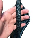 Brighton Nina teal feather embroidered Masterpiece collection semi circle hobo Photo 5