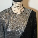 EXPRESS Women's Sequin Deep Thong Bodysuit Color Block Size Small -Original $148 Photo 2