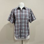 Woolrich  Plaid Short Sleeve Button Shirt Size Medium Photo 3