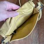 Fossil Mini Crossbody Purse Yellow Leather Pebble Soft Bag Travel Micro Silver Photo 3