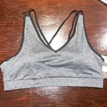 Avia NWT Women's X-Large 16-18 Impact Sports Bra grey removable cups crisscross Photo 4
