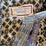 Johnny Was  Workshop Blue Floret Ramie Casablanca Puff Sleeves Size Large Photo 5