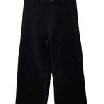 Joseph Ribkoff Black Wide Leg Cropped Jeans Raw Hem Womens Size 6 Style 233970 Photo 0