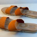 Sorel Ella II Slide Sandal Desert Sun Orange Suede Leather Women Size 10 EUR 41 Photo 3