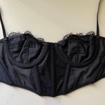 Urban Outfitters Black Floral Lace Corset Photo 5