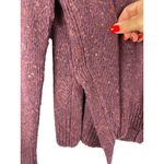 Vince Alpaca / Wool Blend Maroon Flecked Crewneck Side Vented Sweater Size XS Photo 9