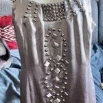 ECI NWT New York Knee-length Slvlss Gold Dress, SZ 10 Photo 0