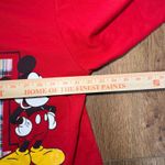 VTG 90s USA Made Mickey Unlimited Red Plaid Collar Sweatshirt Womens M Disney Size M Photo 7