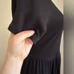 White Stag White Sag Black/Blue,White,Tan Floral Embroidered Dress Tie Back Pull Ov… Photo 3