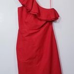 J.Crew  size 6T Cotton Silk Ruffle One Shoulder Dress Holiday Christmas Party Photo 0