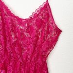 [Vintage] 80s Undercover Wear Pink Floral Lace Lingerie Teddy & Robe Sz Small S Photo 8