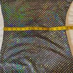 Thirty Thirty Romantic Sequined Stretchable Long Sleeve Dress Sz M Silver Size M Photo 9